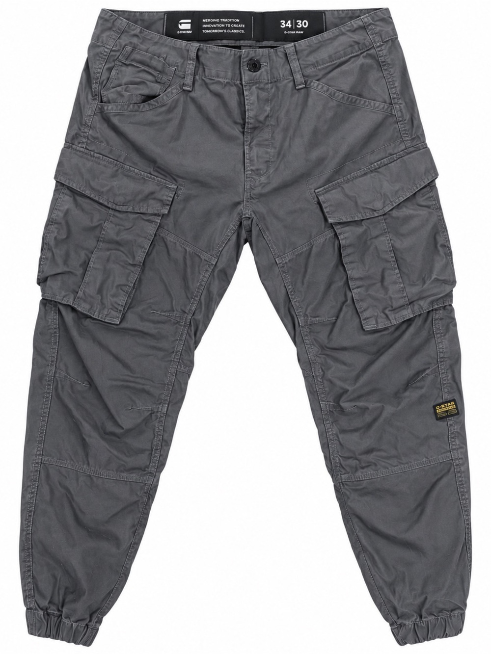 G-Star Men's Charcoal Gray Cargo Pants